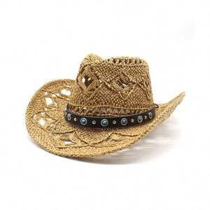 Sombreros de Vaquero Clásicos Stetson de Ala Ancha Lisos al por Mayor con Visera de Papel Estilo Western para Fiestas y Viajes Unisex - Product Image 3