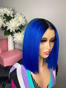 Megastree-extensiones de cabello humano brasileño virgen para mujeres negras, mechones de pelo con encaje frontal, color rojo, a granel - Product Image 5