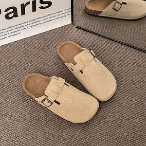 Bocken 2025, zapatillas de media punta para mujer, Primavera Verano, nuevo estilo, sandalias de plataforma francesa, ropa exterior, zuecos y mulas para otoño - Product Image 6