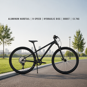 Bicicleta <span class=keywords><strong>de</strong></span> Montaña <span class=keywords><strong>de</strong></span> Aluminio 27.5/29er, Hardtail <span class=keywords><strong>MTB</strong></span>, 9 <span class=keywords><strong>Velocidades</strong></span>, Freno <span class=keywords><strong>de</strong></span> Disco Hidráulico, Eje Pasante Boost, Horquilla <span class=keywords><strong>de</strong></span> Aire con Recorrido <span class=keywords><strong>de</strong></span> 120 mm, Trail XC VTT - Product Image 1