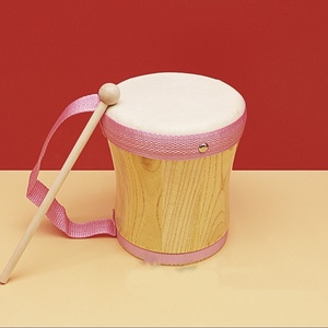Hot Selling Orff Percussion Instruments 5 Inches Children's Hand-held <b>Drums</b> Sheepskin Hand <b>Drums</b> Musical Instrument With Mallet - Product Image 6