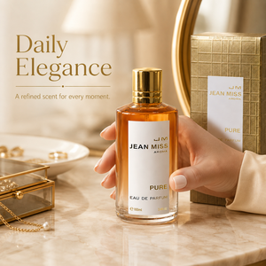 น้ำหอมผู้หญิงขายดี 100 มล. กลิ่นหอมบริสุทธิ์ ซีรีส์ Pure Aroma ติดทนนาน กลิ่นดอกไม้สดชื่น บรรจุภัณฑ์สีทองมีเท็กซ์เจอร์ - Product Image 5