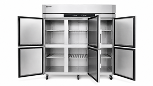Congélateur vertical commercial à refroidissement par air 1580L 6 portes en acier inoxydable pour restaurant et cuisine G1.84M6/D1.84M6 1580L Si - Product Image 5