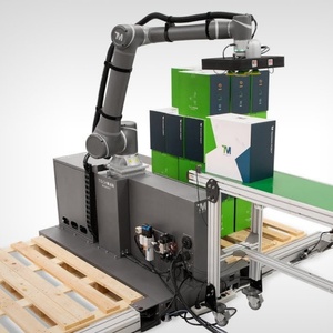 Bras robotique collaboratif industriel pour la palettisation automatique, charge utile de 35 kg, palettiseur de cartons pour l'alimentation, les boissons, les produits chimiques, l'emballage en bois - Product Image 1