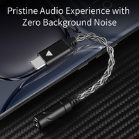 Adaptateur QKZ TC MAX+TC MAX PRO vers câble audio pour écouteurs, câble filaire Type-C vers 3,5 mm pour téléphone portable
