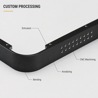 Écran publicitaire LED personnalisé, cadre en aluminium extrudé, profil anodisé, usinage CNC, pliage, fabricant OEM ODM