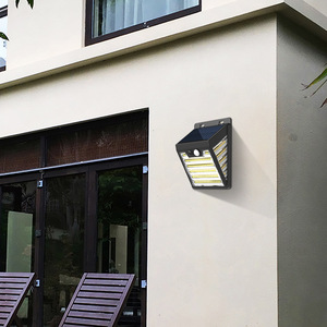 Solar Powered Outdoor Wall <b>Light</b> IP65 Waterproof With Motion <b>Sensor</b> For Garden Fence Villa Lighting 100x55x130mm - Product Image 5