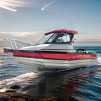 Bateau de pêche sportif de luxe en aluminium de 6.25m avec moteur hors-bord 6 passagers 980KG Yacht à console centrale pour la croisière