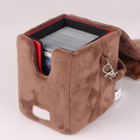 Boîte de rangement personnalisable en cuir PU HENWEI pour plus de 100 cartes à manches individuelles, pour jeux de cartes à collectionner et Commander