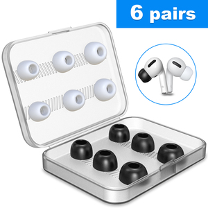 Nouveaux embouts d'oreille de remplacement d'abeille 6 paires de tailles S/M/L embouts d'oreille en mousse à mémoire de <span class=keywords><strong>silicone</strong></span> pour <span class=keywords><strong>AirPods</strong></span> <span class=keywords><strong>Pro</strong></span> - Product Image 3