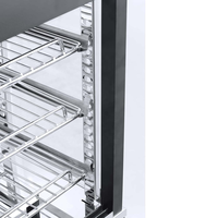 Vitrine chauffante électrique en verre incurvé en acier inoxydable, 3 niveaux, commande manuelle, argent, utilisation en restaurant, affichage à chaud, A++ énergie