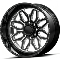 Jantes en alliage forgé sur mesure SL 26x16 28x16 30x16 8x165.1 8x170 8x180 à déport profond polies pour GMC Sierra 1500 et Ford F-350