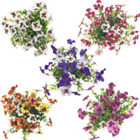 Bunga Pansy Buatan Real Touch Faux Flowers, Bunga Palsu untuk Dekorasi Pernikahan, Dekorasi Rumah, DIY Rangkaian Bunga, Hadiah Grosir, Dekorasi