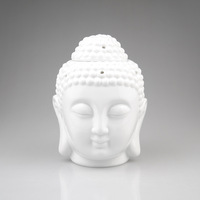 Pemanas Lilin Teh Keramik Besi, Pembakar Minyak Esensial Buddha, Aromaterapi, Lilin Aroma, Lampu Pemanas Lilin Teh Grosir
