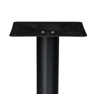 <span class=keywords><strong>Gamba</strong></span> per Tavolo Moderna e Lussuosa in Acciaio Inox Titanio con Finitura Spazzolata per Ristoranti, Caffetterie e Hotel - Product Image 5