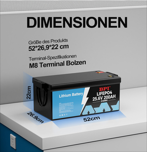 24V 200Ah 5,12kWh LiFePO4 Lithium-Batterie Stromversorgungseinheit 5000-Zyklen Eingebauter BMS-Schutz für Telekommunikations-Shelter Netzunabhängige Klinik - Product Image 5