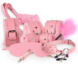 Conjunto de Bondage Erótico para Parejas Adultas, Juego de 10 Piezas <span class=keywords><strong>con</strong></span> Correas SM, 100% Impermeable, Rojo/Rosa/Negro - Product Image 4