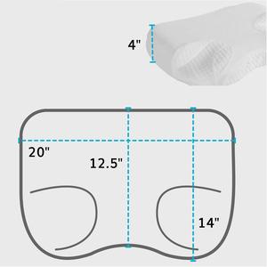Almohada CPAP para Dormir de Lado, de Fibra de Bambú Suave, Espuma Viscoelástica, Ortopédica, con Contorno, Antironquidos, Prevención Nasal - Product Image 6