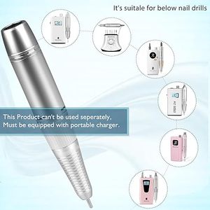 <b>Nail</b> Drill Machine Parts 30000RPM Removable 2-claw Plug Handle Wire for Portable <b>Nail</b> Drill - Product Image 5