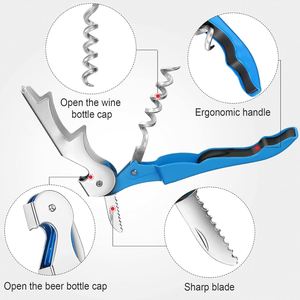 Tire-bouchon multifonction personnalisé avec logo, ouvre-bouteille de vin en acier inoxydable, couteau hippocampe, ouvre-bouteille de bière professionnel pour la cuisine, vente en gros - Product Image 4