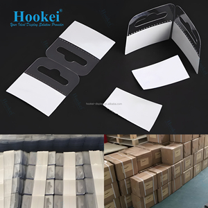Hot Selling Self Adhesive Hang Tabs <b>Hooks</b> Plastic Display Hand Tabs Slot Hole Folding Tab for Store Retail Display - Product Image 4