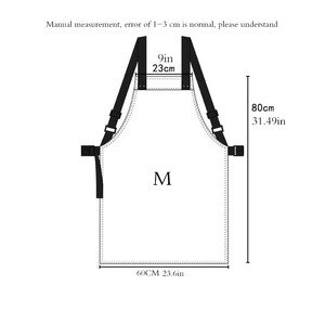 Grembiuli salone sono adatti per uomo e donna stilisti truccatori professionisti della bellezza grembiule nero Logo personalizzazione - Product Image 2