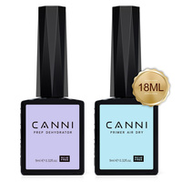 CANNI Nouveau Kit de Vernis à Ongles Gel UV Sans HEMA 9ml (2 pièces/lot) avec Base/Top Coat/Matte Top Coat/Primer/Déshydratant – Coffret Cadeau