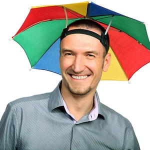 Factory Wholesale Modern 12-inch Mini Folding Straight <b>Umbrella</b> Hat Business Gift <b>Windproof</b> Customized Color Manual Control - Product Image 2