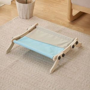 Fabrik Großhandel Holz Katzen bett Fenster mit zwei Kletter stufen Hängende Katzen Holz Katzen bett Hängematte Fenster Barsch - Product Image 6