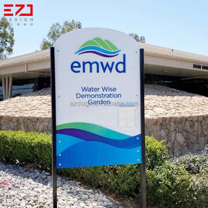 EZD produttore Custom shop outdoor <span class=keywords><strong>sign</strong></span> stand pole <span class=keywords><strong>post</strong></span> e panel signs Pole e pilone Signs - Product Image 5