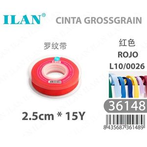 <b>Red</b> 2.5cm 15Y Craft <b>Ribbon</b> - Product Image 3