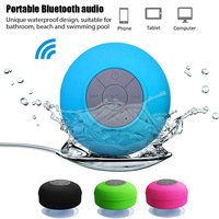 Haut-parleur étanche IPX6, haut-parleur de douche Bluetooth avec ventouse, haut-parleur de salle de bain rechargeable