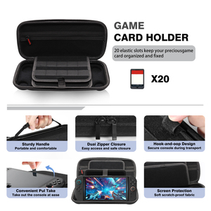 Custodia Protettiva Rigida da Viaggio per Nintendo <span class=keywords><strong>Switch</strong></span> 2 con 20 Slot per Schede di Gioco - Product Image 3