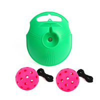 Entrenador de Pickleball con Base de Agua, Pelota de Práctica de 74mm, Pelota de Juguete de PE para Exteriores, Pelota para Pickleball con Orificio