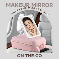 Sac de maquillage avec miroir lumineux, interrupteur tactile, port de charge USB-C, LED, couleur personnalisable, fournisseur