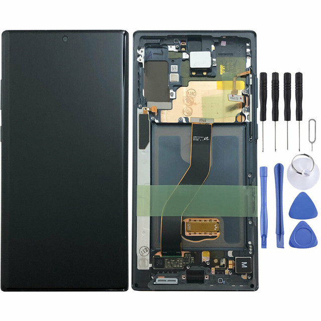 Note10 plus  lcd with frame For Samsung Note10 plus Lcd Display Touch Screen Digitizer Assembly