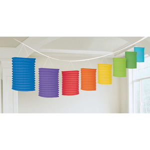 Nicro 16cm multicolore mi automne Festival pliable fête de mariage décoratif suspendu accordéon cylindre lanterne en papier - Product Image 6