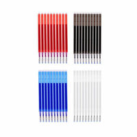 10 recharges de stylos effaçables à la chaleur, encre disparaissante, auto-effaçante pour marqueur, quilting, couture, quatre couleurs