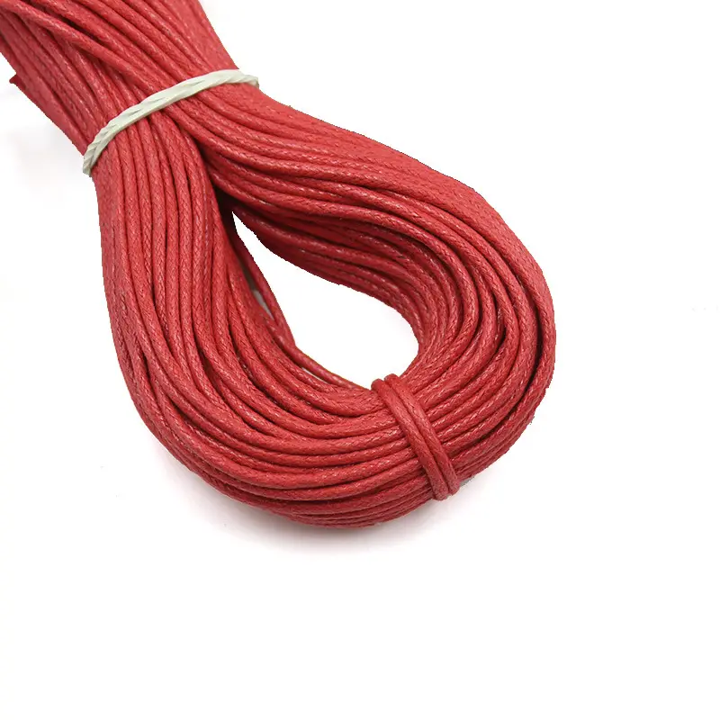 2mm Colorful Braided Fabric Waxed Cotton Cord Necklace Rope Bracelet String