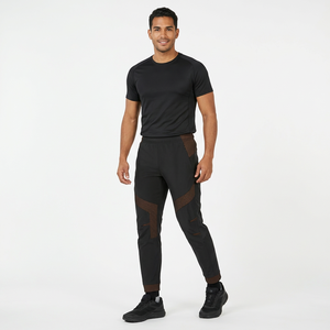 Pantalones de Ciclismo Ajustados para Hombre, de Secado Rápido, Largos, Negros, de Spandex y Poliéster, para Deportes al Aire Libre - Product Image 3