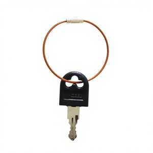 YIWANG Orange Vis Verrouillage En Acier Inoxydable Fil Porte-clés Câble Fil Porte-clés - Product Image 5