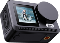 Professionele Actiecamera: 8K 30fps Ultra Hd + 25M Waterdicht, Dual Screen + Wifi + Eis Stabilisatie Een Visuele Krachtpatser