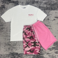 Ensembles de t-shirts à manches blanches MS918 100% coton avec logo personnalisé t-shirts grande taille surdimensionnés avec impression DTF personnalisée pour hommes