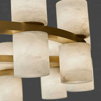 Lustre Suspendu Créatif de Luxe en Albâtre, Lampe de Plafond pour Salle à Manger, Îlot de Cuisine et Foyer