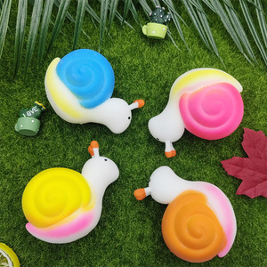 El juguete antiestrés más popular para niños, un caracol sensorial de TPR, súper suave, de rebote lento, para apretar y aliviar el estrés. - Product Image 3