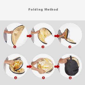 วัสดุสะท้อนแสงสีทองเงินสำหรับการถ่ายภาพหัวภาพบุคคลภาพถ่ายวิดีโอ - Product Image 5