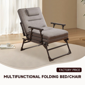 <span class=keywords><strong>Chaise</strong></span> de camping 3 en 1, <span class=keywords><strong>chaise</strong></span> longue <span class=keywords><strong>pliante</strong></span>, dossier réglable à 6 positions, soutien lombaire pour la maison, le bureau, l'<span class=keywords><strong>extérieur</strong></span> - Product Image 2