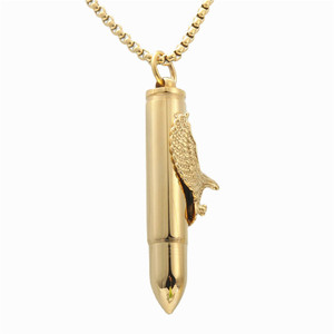 Pendentif Aigle en Acier Inoxydable, Flacon de Parfum en Forme de Balle, Collier pour Homme, Style Punk, Breloque Tendance 2330 - Product Image 5