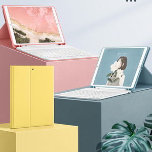 Hébreu Pour iPad 7th 8th 10.2 Air 3 4 4th 10.9 Pro 10.5 11 9.7 5th 6th Génération Housse Avec Fente À Crayon Clé Ronde Étui à Clavier - Product Image 6