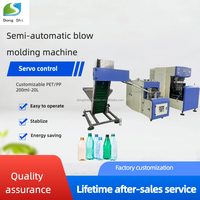 Máquina de Moldeo por Soplado por Estiramiento con Precio Bajo, Máquina Semiautomática para Moldeo por Soplado de Botellas de Plástico para Agua Mineral